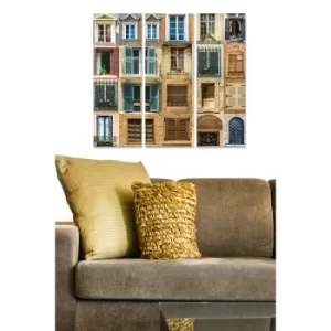 Image of MDF284015237 Multicolor Decorative MDF Painting (3 Pieces)