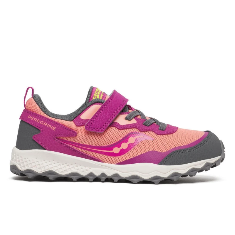 Image of Saucony Peregrine 15 Running Shoe Red female 9.5 infant