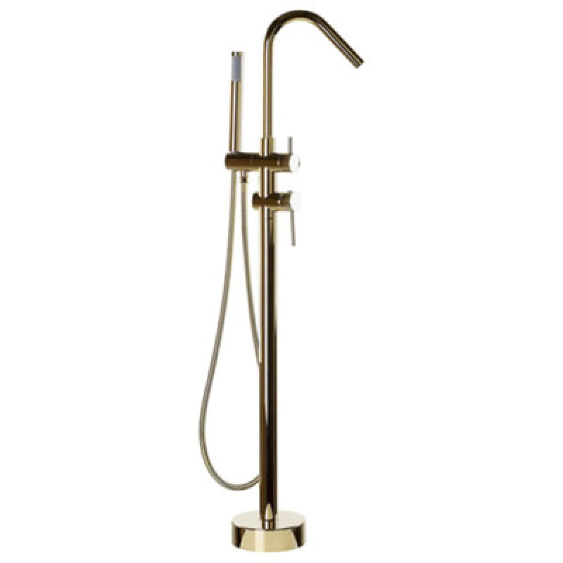 Image of Beliani Freestanding Bathtub Faucet Victoria Gold