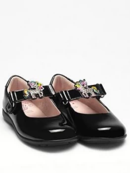Image of Lelli Kelly Girls Wide Fit Bonnie Unicorn School Shoe