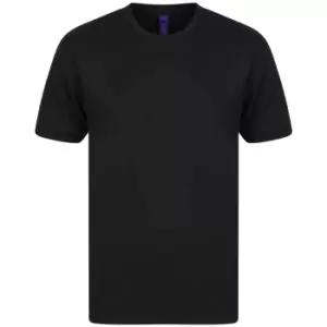 Image of Henbury Mens HiCool Performance T-Shirt (L) (Black)