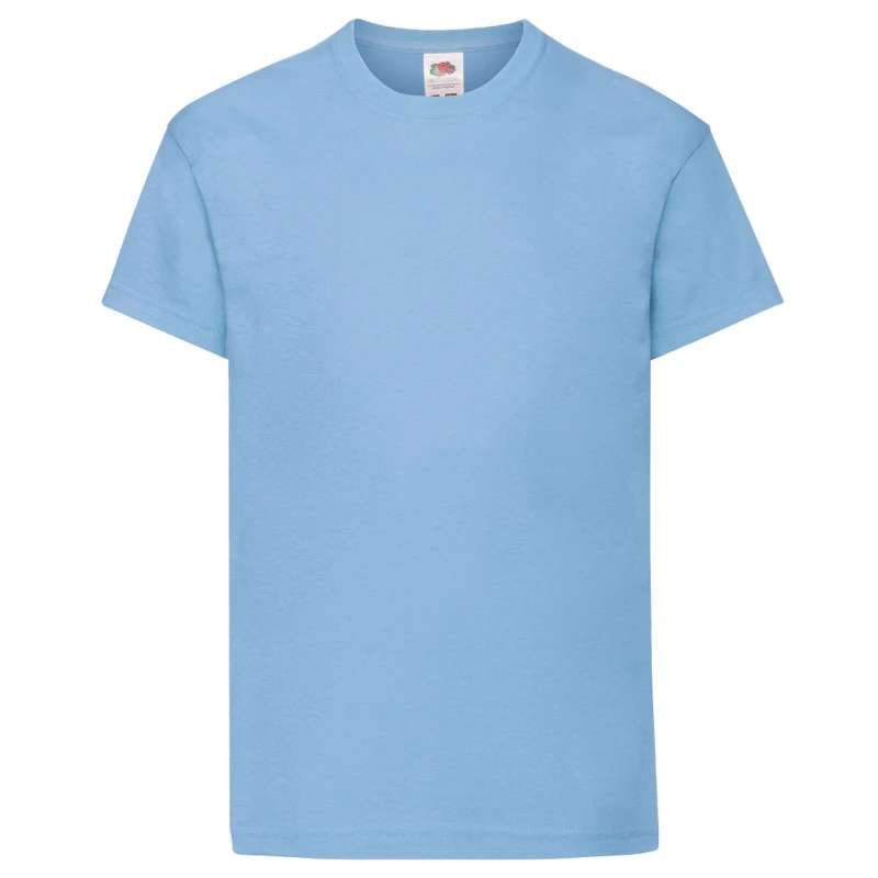 Image of Fruit Of The Loom 61019 girls's Children's T shirt in Blue