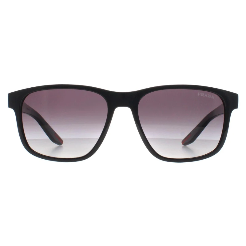 Image of Prada Sport Prada Sport Men Rectangle Black Grey Gradient PS06YS Black One Size Male 8056597883023