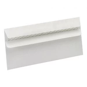 Image of Eco DL Envelopes Recycled Wallet Self Seal 90gsm White Pack of 500