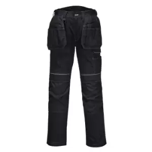 Image of PW3 Mens Urban Holster Work Trousers Black 34" 31"