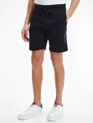 Image of Tommy Hilfiger Tommy Logo Jersey Shorts, Desert Sky Size M Men