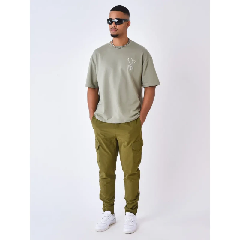 Image of Project X Paris Technical multi-pocket cargo Trousers Project X Paris Vert Male S