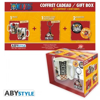 Image of One Piece - Mug + Keychain + Badges New World Gift Box