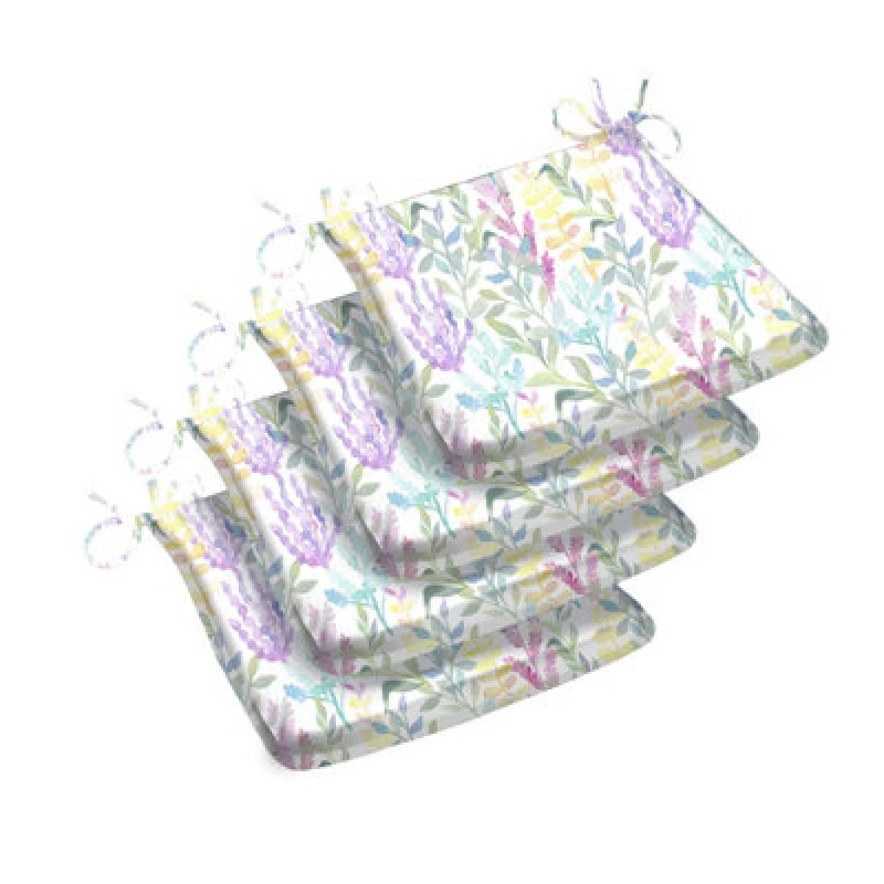 Image of Luxury Living Meadow A Shape Seat Pad Set Of 4