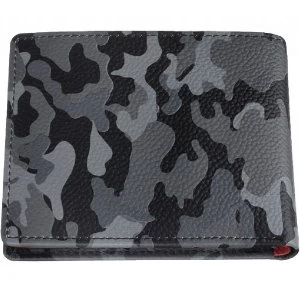 Image of Zippo Leather Bi-Fold Wallet Grey Camouflage (10.8 x 8.6 X 2.5cm)