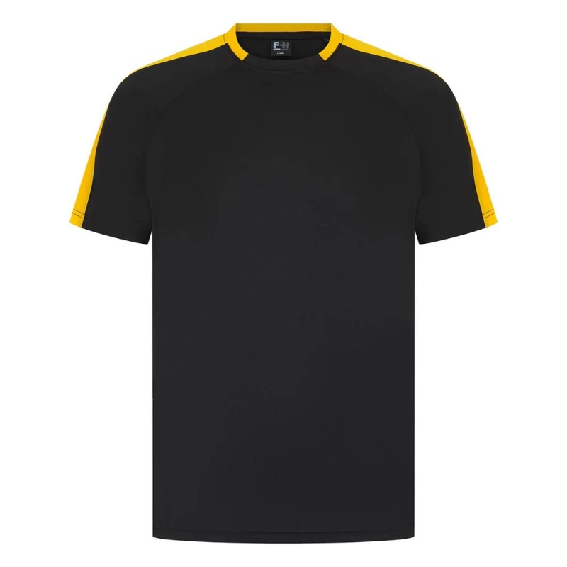 Image of Finden & Hales Mens Team T-Shirt in Black Size: XS Black Male XS