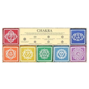 Image of Set of 7 Chakra Symbol Candles