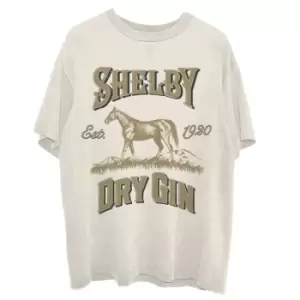 Image of Peaky Blinders - Shelby Dry Gin Unisex XX-Large T-Shirt - Natural