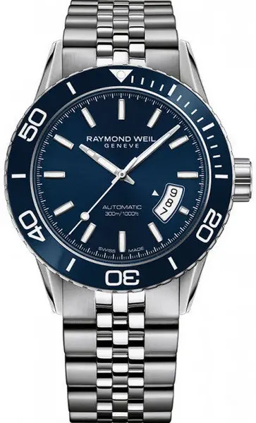 Image of Raymond Weil Watch Freelancer Mens - Blue RW-1332