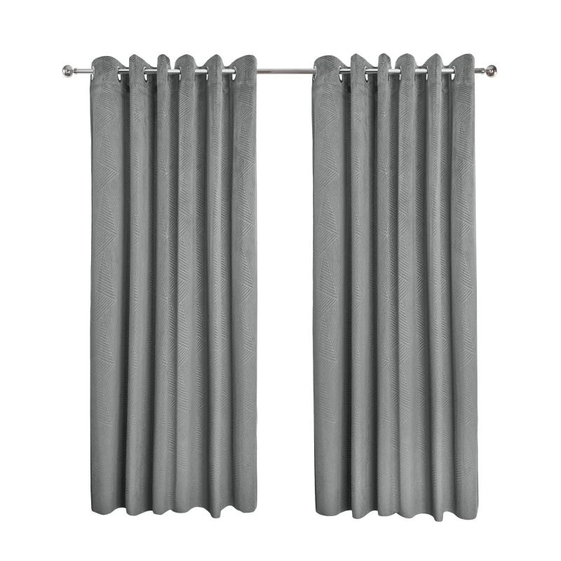 Image of Emma Barclay Blackout Curtains Thermal Velvet Eyelet Midnight Silver unisex 229x229cm
