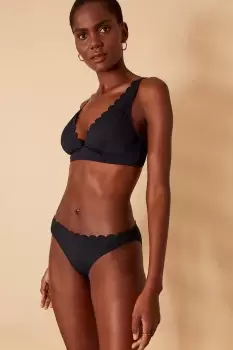 Image of Scallop Trim Bikini Bottoms