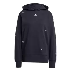 Image of adidas Relaxed Hoodie with Healing Crystals-Inspired Grap - Black