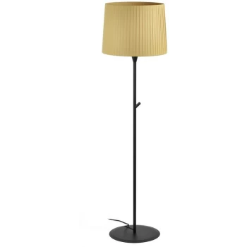 Image of Faro SAMBA - Floor Lamp Round Tappered Shade Black, E27