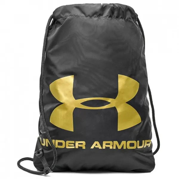 Image of Under Armour Ozsee Sackpack Black/Metallic Gold - OSFA
