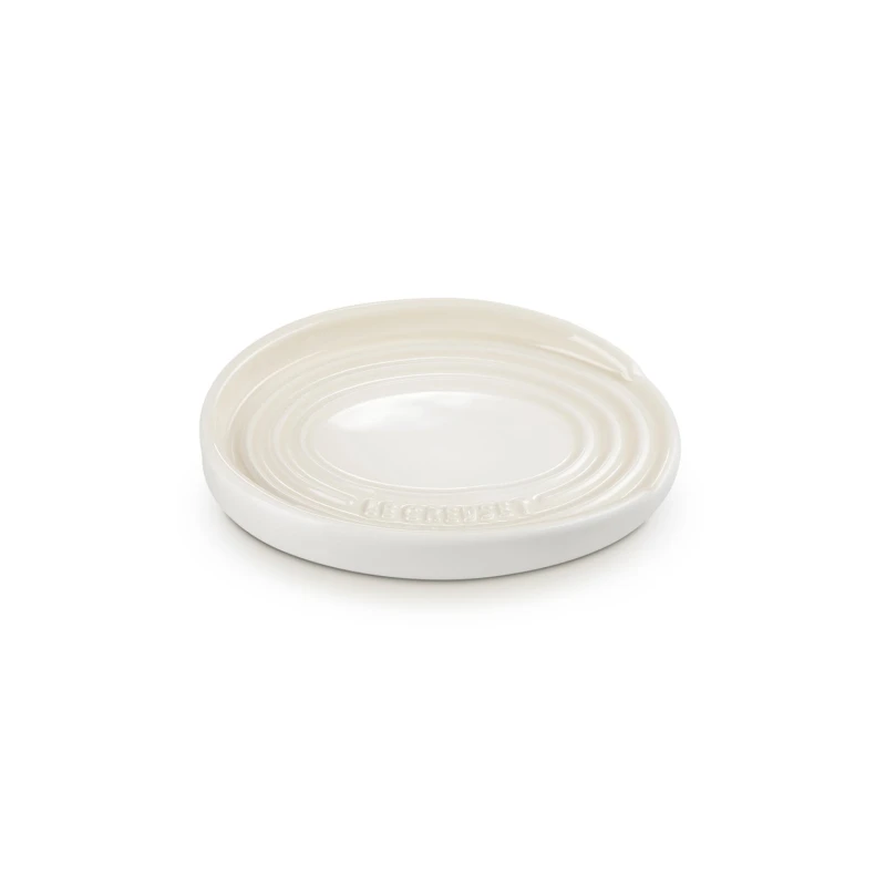 Image of Le Creuset Stoneware Oval Spoon Rest, Meringue