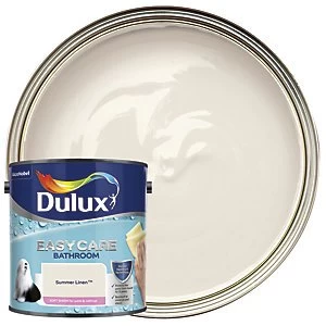 Image of Dulux Easycare Bathroom Summer Linen Soft Sheen Emulsion Paint 2.5L