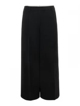 Image of Michael Kors Wide leg crop pant Black