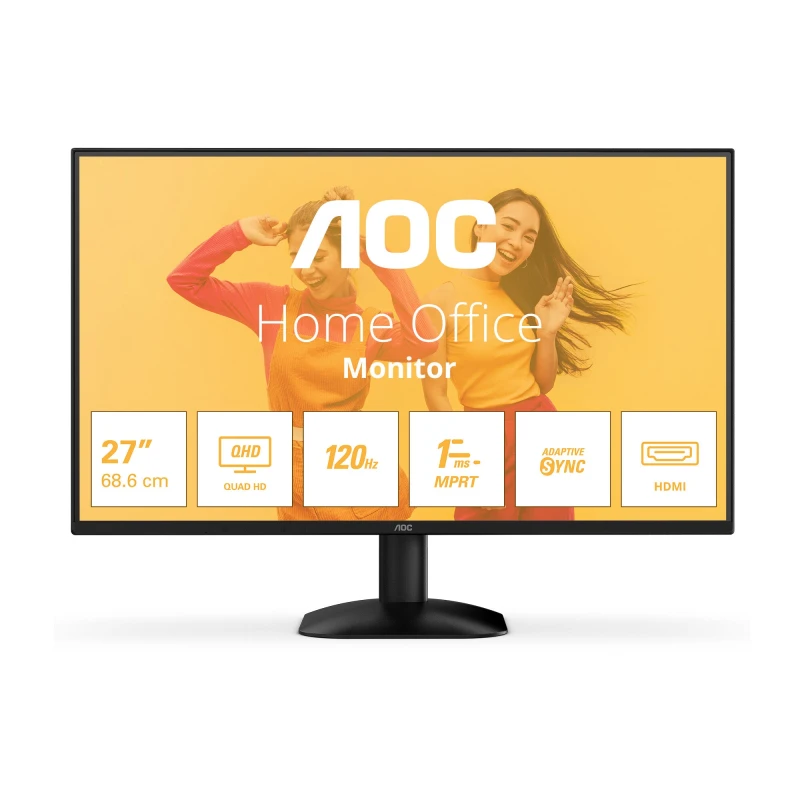 Image of AOC Q27B35S3 27" IPS Quad HD 120Hz Adaptive sync Monitor with Speakers Q27B35S3