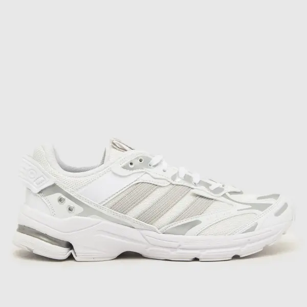 Image of adidas spiritain 2000 trainers in white & silver White & Silver UK 8 (EU 42)
