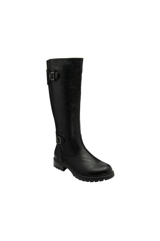Image of Lotus Womens 'Brandi' Knee High Boots in Black Size: 7 Black Female 7