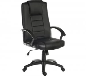 Image of TEKNIK Leader 6987 Bonded Leather Tilting Executive Chair - Black