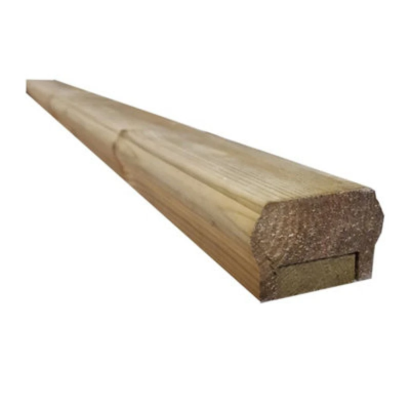 Image of Snowdon Timber Treated Decking Handrail/baserail (L) 2.39M (W) 70mm (T) 45mm 5 Pack