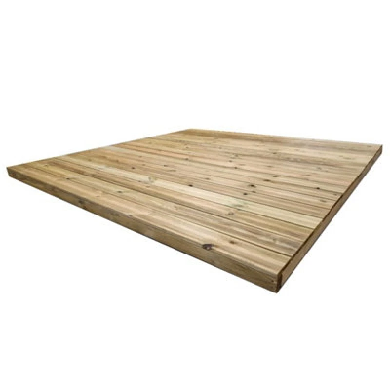 Image of Snowdon Timber Factory Reject Treated Value Decking Kit (H) 110mm (W) 2.4M (L) 2.4M