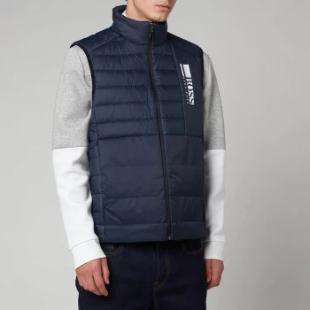 Image of Hugo Boss Athleisure One Story Basalt Padded Gilet Navy Size S Men