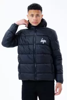 Image of HYPE BLACK KIDS HOODED PUFFER JACKET