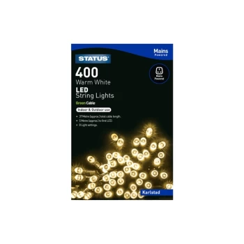 Image of Status Karlstad 400 LED String Lights - Warm White, 37m