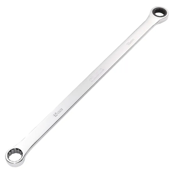 Image of Draper HI-TORQ Metric Extra-Long Double Ring Ratchet Spanner, 18mm