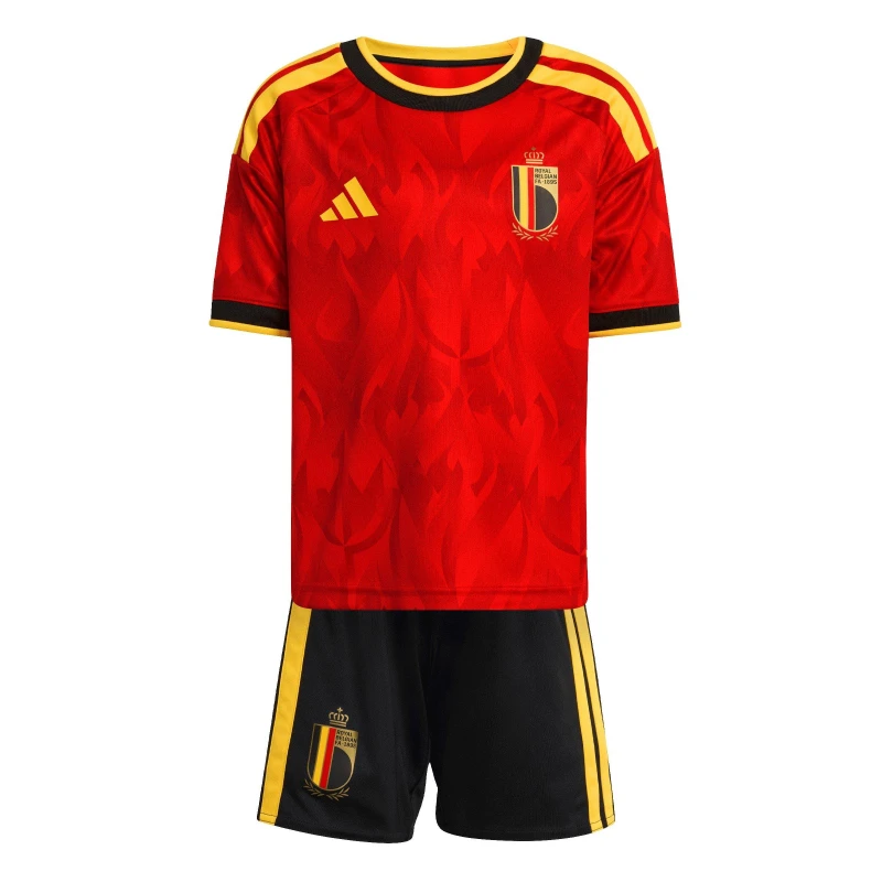 Image of adidas Belgium Home Minikit World Cup 2026 Infants Red/Gold unisex 2-3 Years