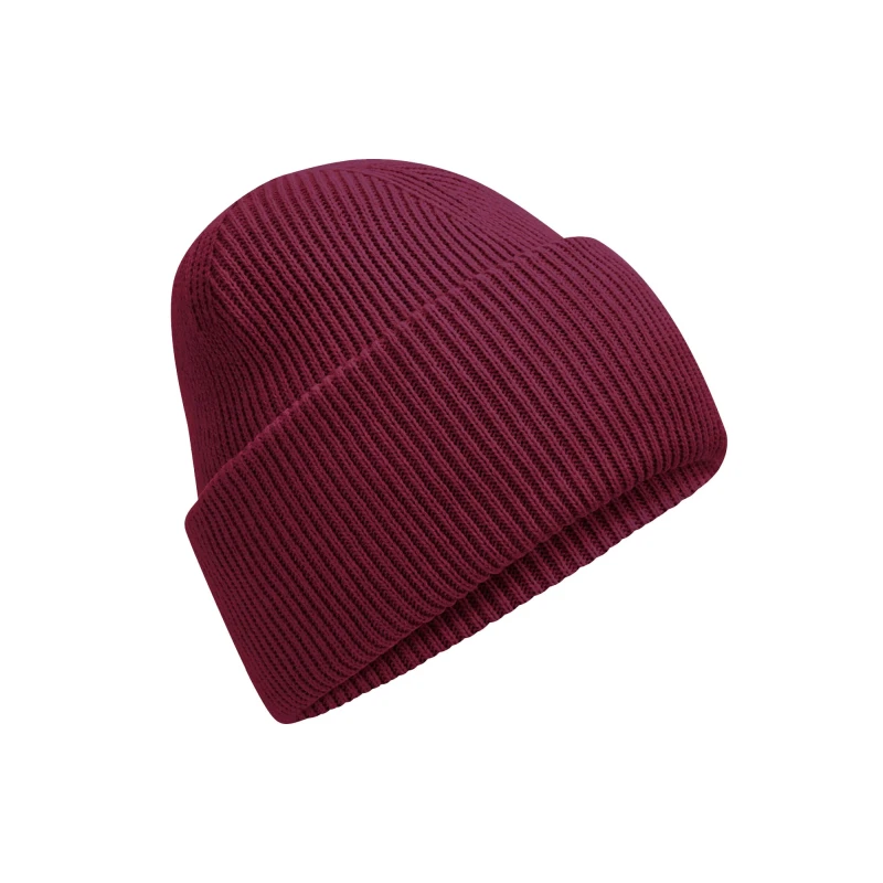 Image of Beechfield Beechfield Men Classic Deep Cuffed Beanie in Burgundy Burgundy One Size Male 5063425890712
