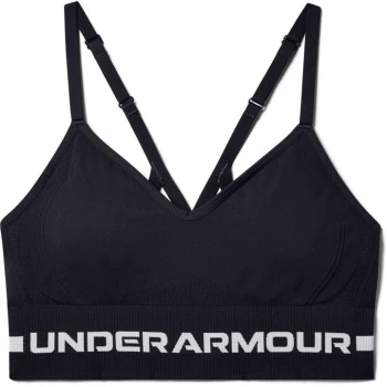 Image of Under Armour Seamless Low Impact Longline Sports Bra - Black