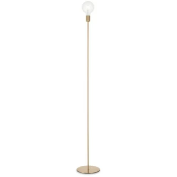 Image of Ideal Lux MICROPHONE - Indoor Floor Lamp 1 Light Brass Satin, E27