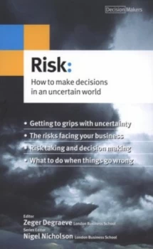 Image of Risk by Zeger Degraeve Paperback