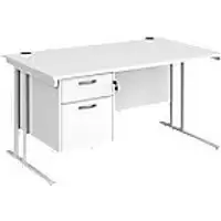 Image of Dams International Desk MC14P2WHWH 1,400 x 800 x 725 mm