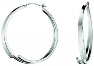 Image of Calvin Klein Beyond Stainless Steel Hoop Earrings Jewellery