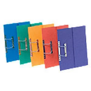 Image of Europa Spiral File 3010Z Foolscap Red, Yellow, Green, Blue, Lilac Manilla 25 Pieces
