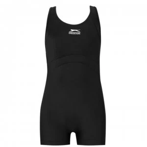 Image of Slazenger Boyleg Swimming Suit Junior Girls - Black