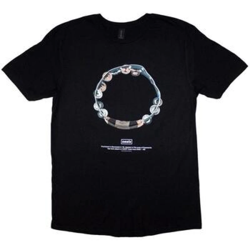 Image of Oasis Oasis Men Definitely Maybe Tambourine T-Shirt in Black Size: Medium Black M Male 5063693892739