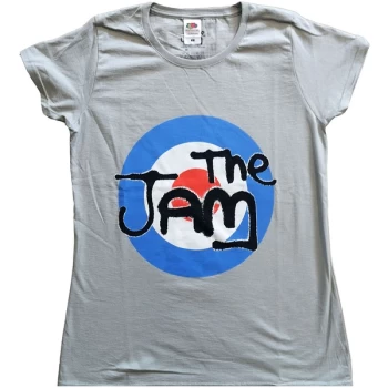 Image of The Jam - Spray Target Logo Womens Medium T-Shirt - Grey