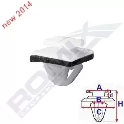 Image of ROMIX Clip C60635 HYUNDAI,KIA,ix35 (LM, EL, ELH),TUCSON (JM),SANTA FE II (CM),SANTA FE I (SM),VELOSTER (FS),ix55,i40 (VF),SPORTAGE (SL)