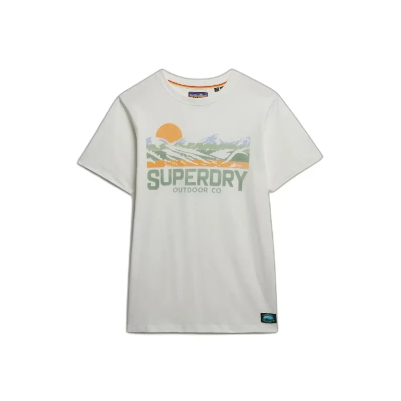 Image of Superdry T-Shirt Superdry Outdoors Mountain Blanc Male 2XL