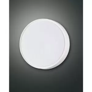 Image of Fabas Luce Hatton LED Outdoor Surface Mounted Downlight White Glass, IP65